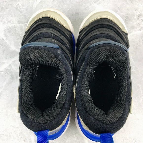 Nike Dynamo Free Volt TD‎ Toddler Size 9C Shoes Black Blue Sneakers 343938-012 - Picture 7 of 9